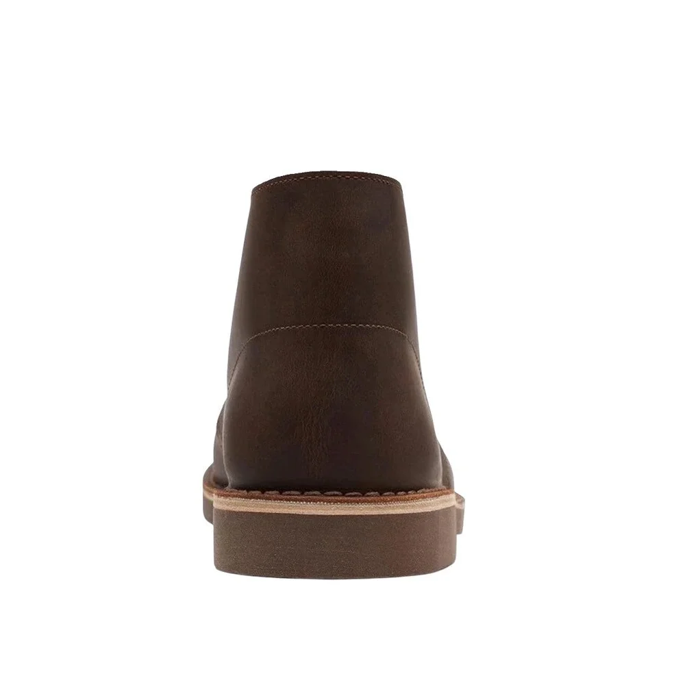 Clarks Bushacre 2 Mens Dark Brown Leather Chukka Desert Boots Ankle Shoes